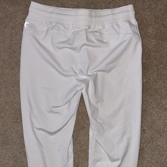 ZYIA Active White Unwind Jogger Pants, Size Small *defect - Picture 6 of 15